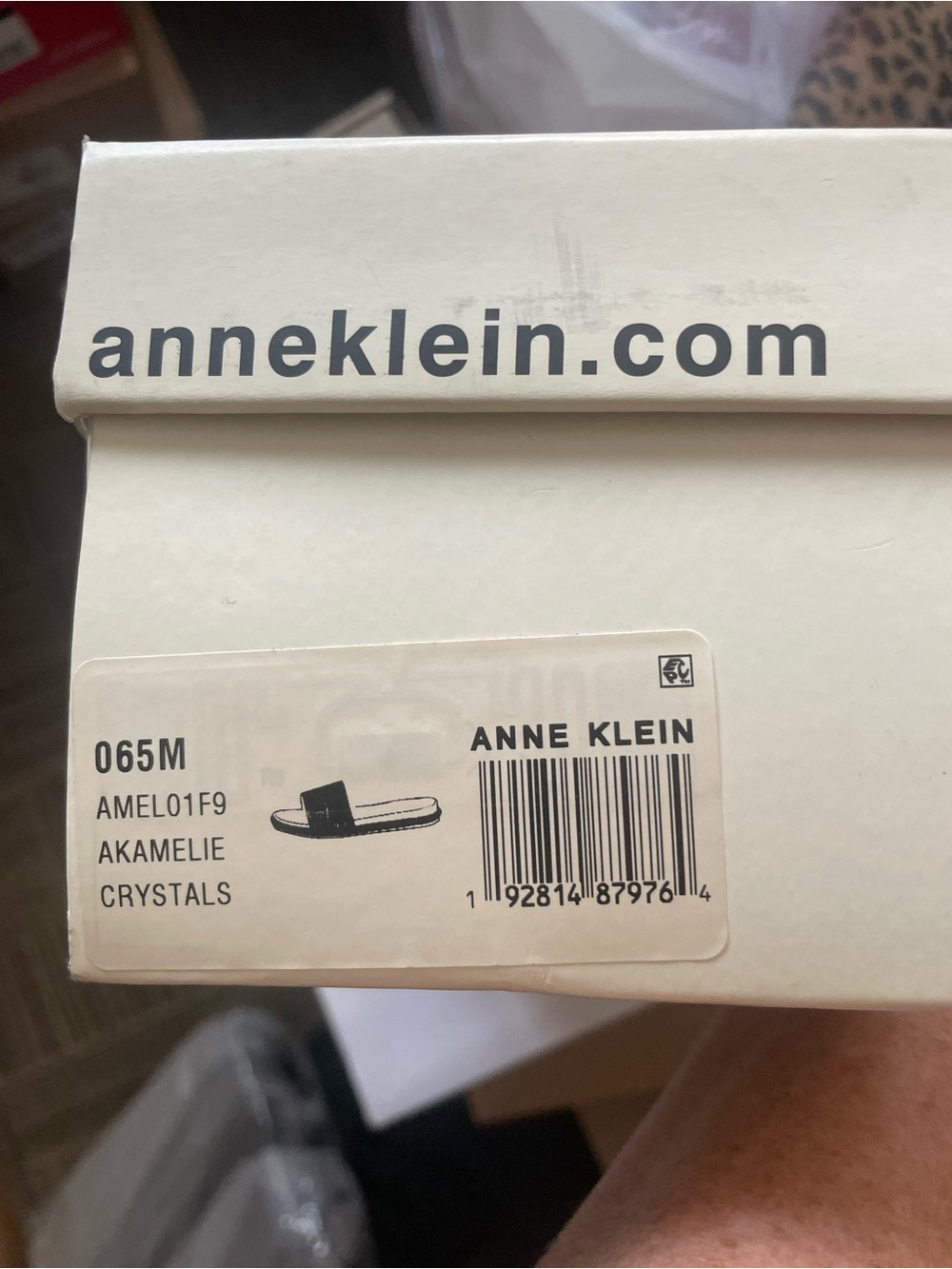 Anne Klein Amelie Beige Rhinestone Slide Sandals-Size 6.5 - Picture 13 of 13